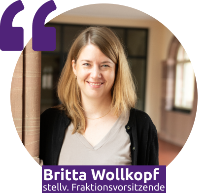 Britta Wollkopf, stellvertretende Fraktionsvorsitzende